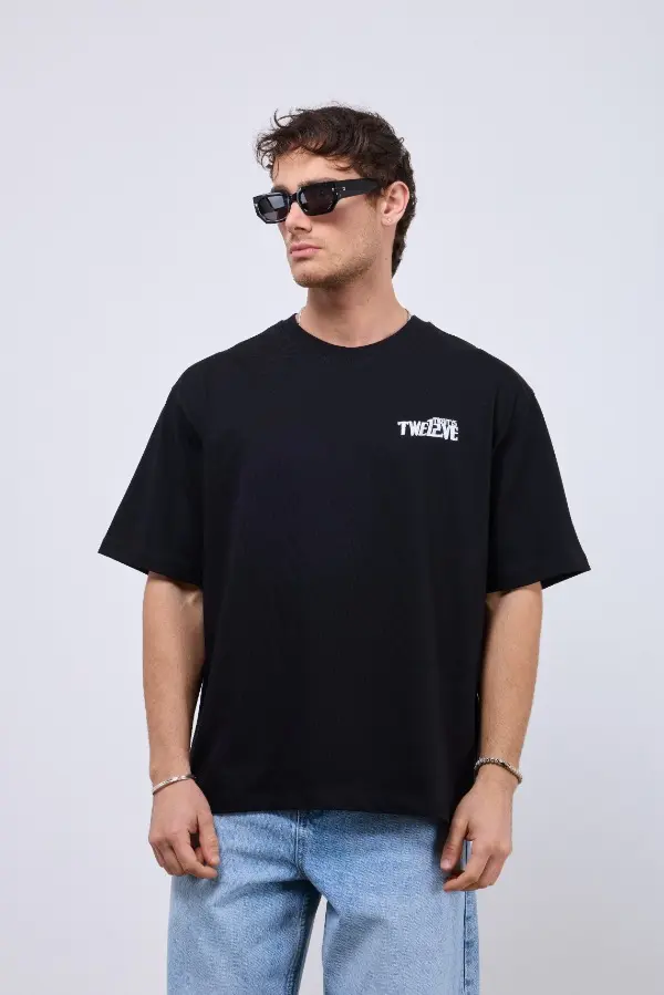 T-shirt Cats Graphic NOIR