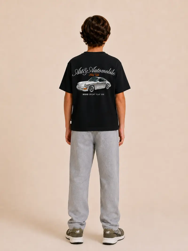 T-SHIRT CLUB 911 KID - BLACK