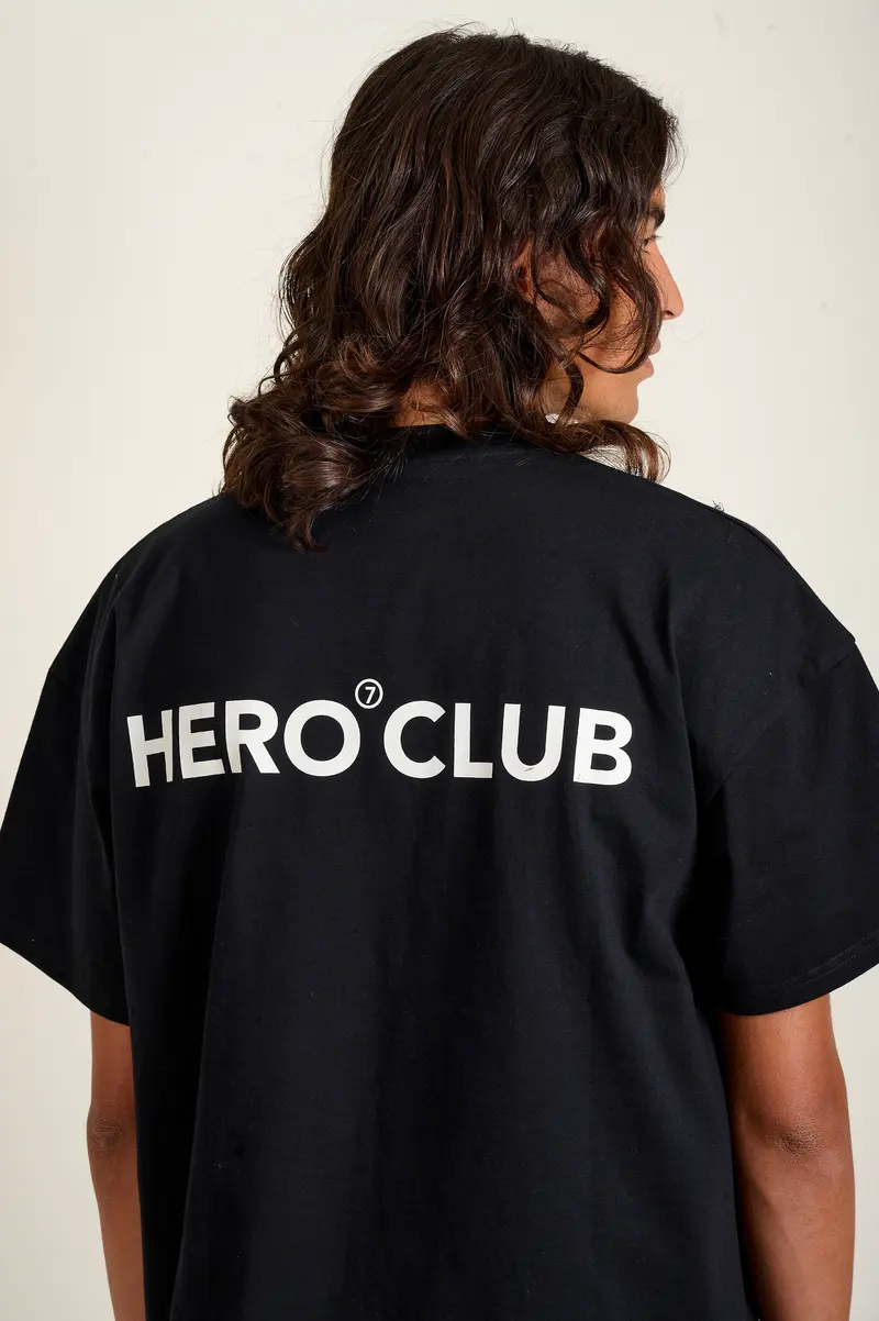 T-SHIRT CLUB HERO - BLACK