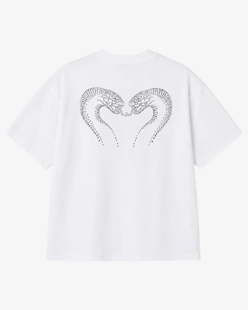 T-SHIRT COBRA DIAMANT - BLANC