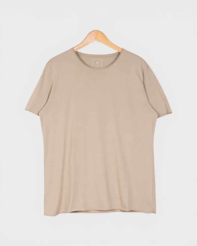 T-shirt coton Pima Taupe