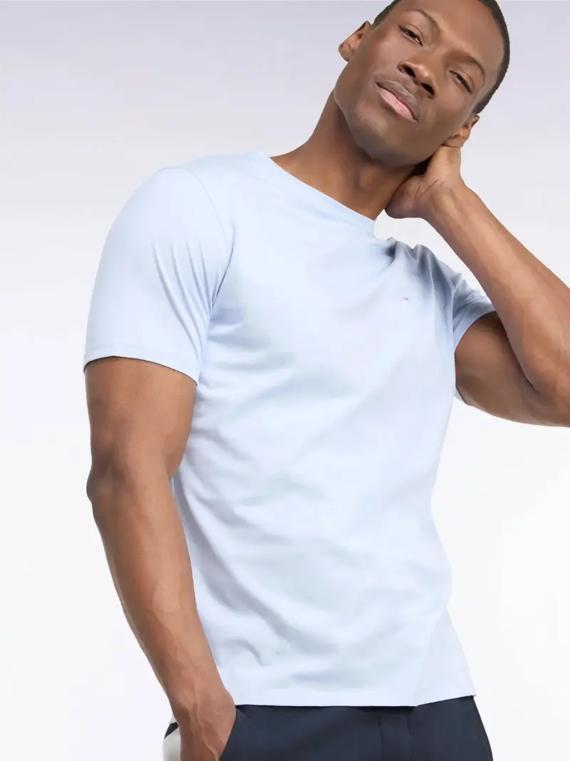 T-shirt Eden Park bleu en coton