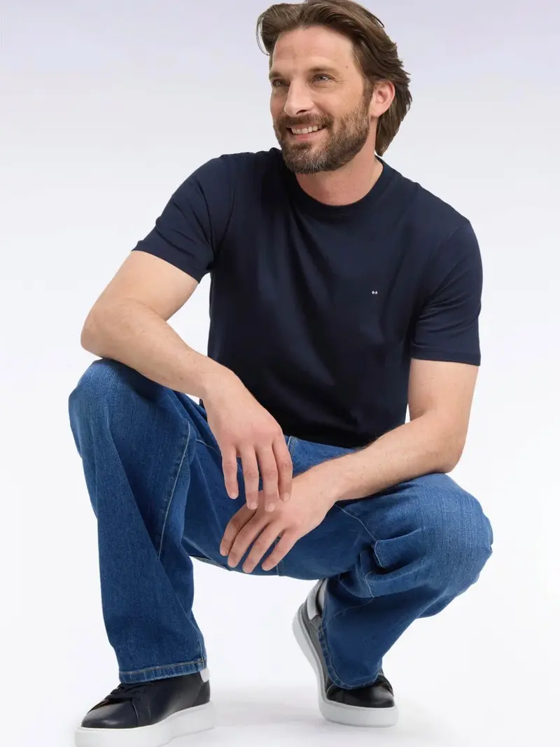 T-shirt Eden Park marine en coton