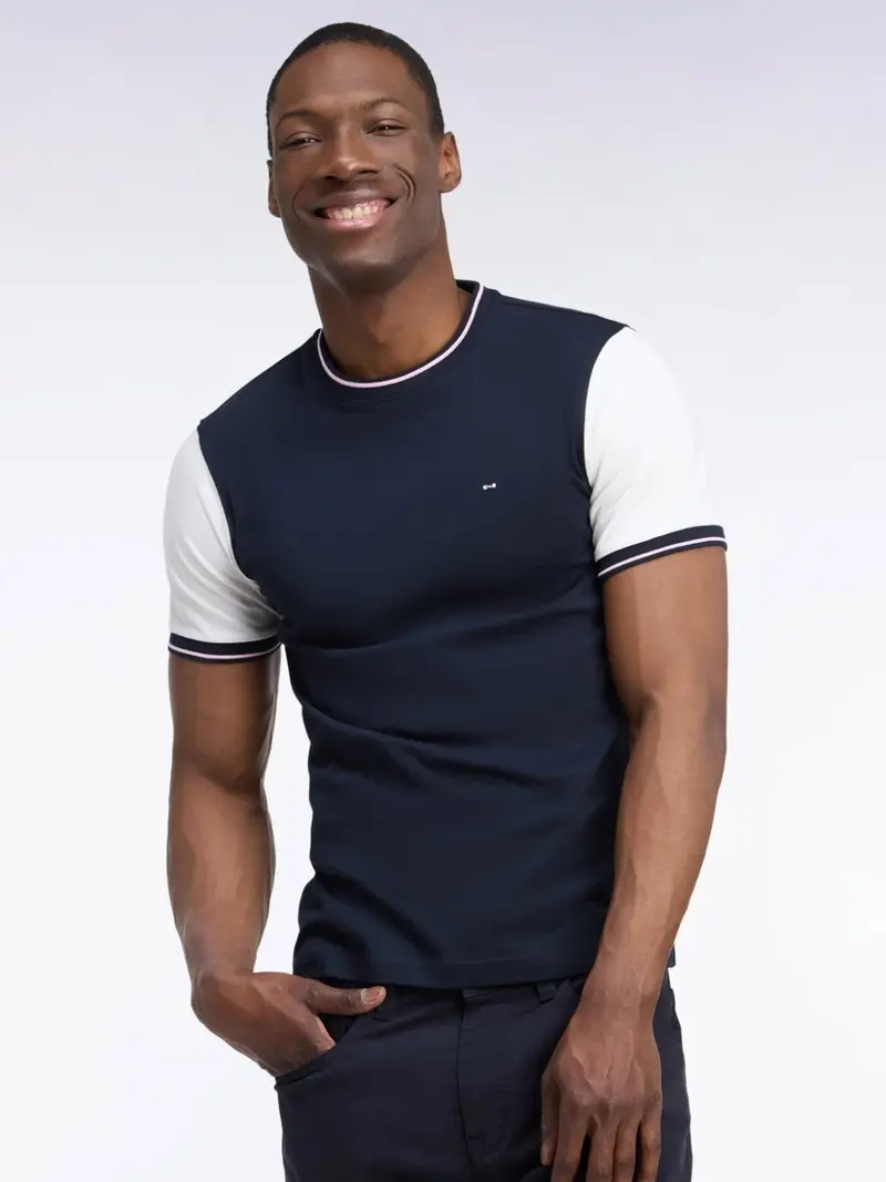 T-shirt Eden Park marine en coton