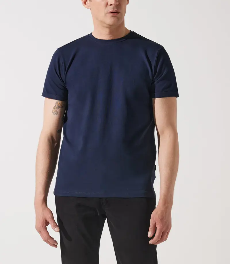 T-shirt en coton marine