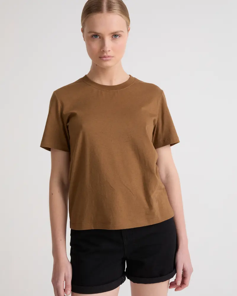 T-shirt en jersey coton cachemire