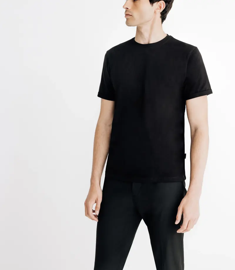 T-shirt en jersey noir