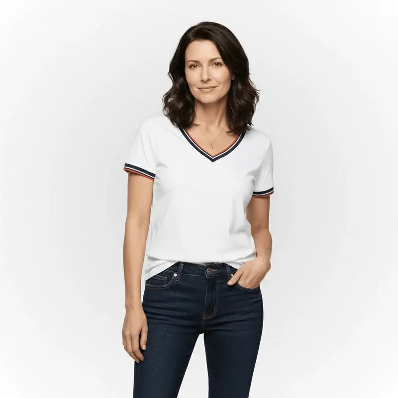 T-shirt femme blanc