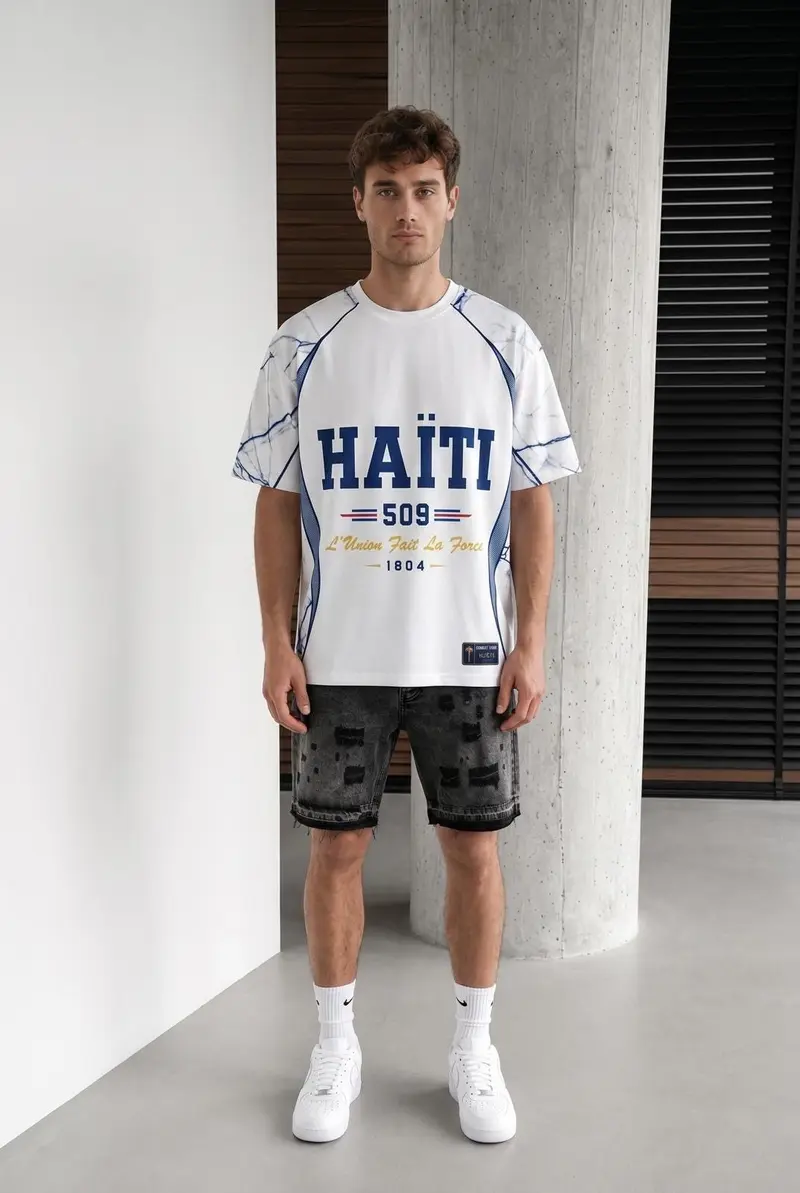 T-shirt imprimé homme Haiti 509