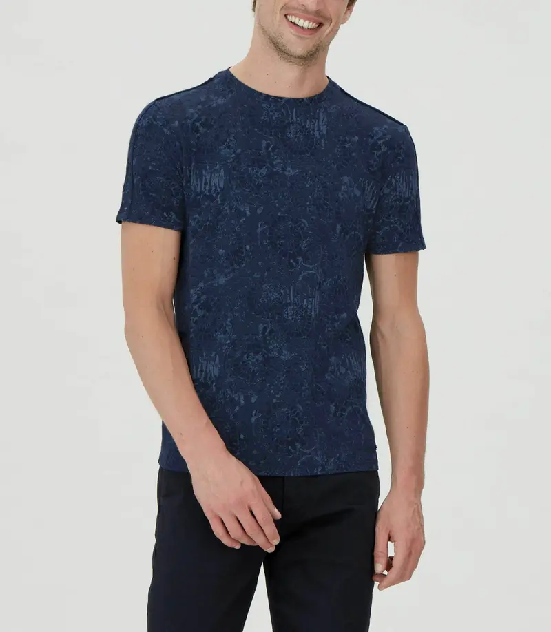 T-shirt imprimé marine "Clarys"