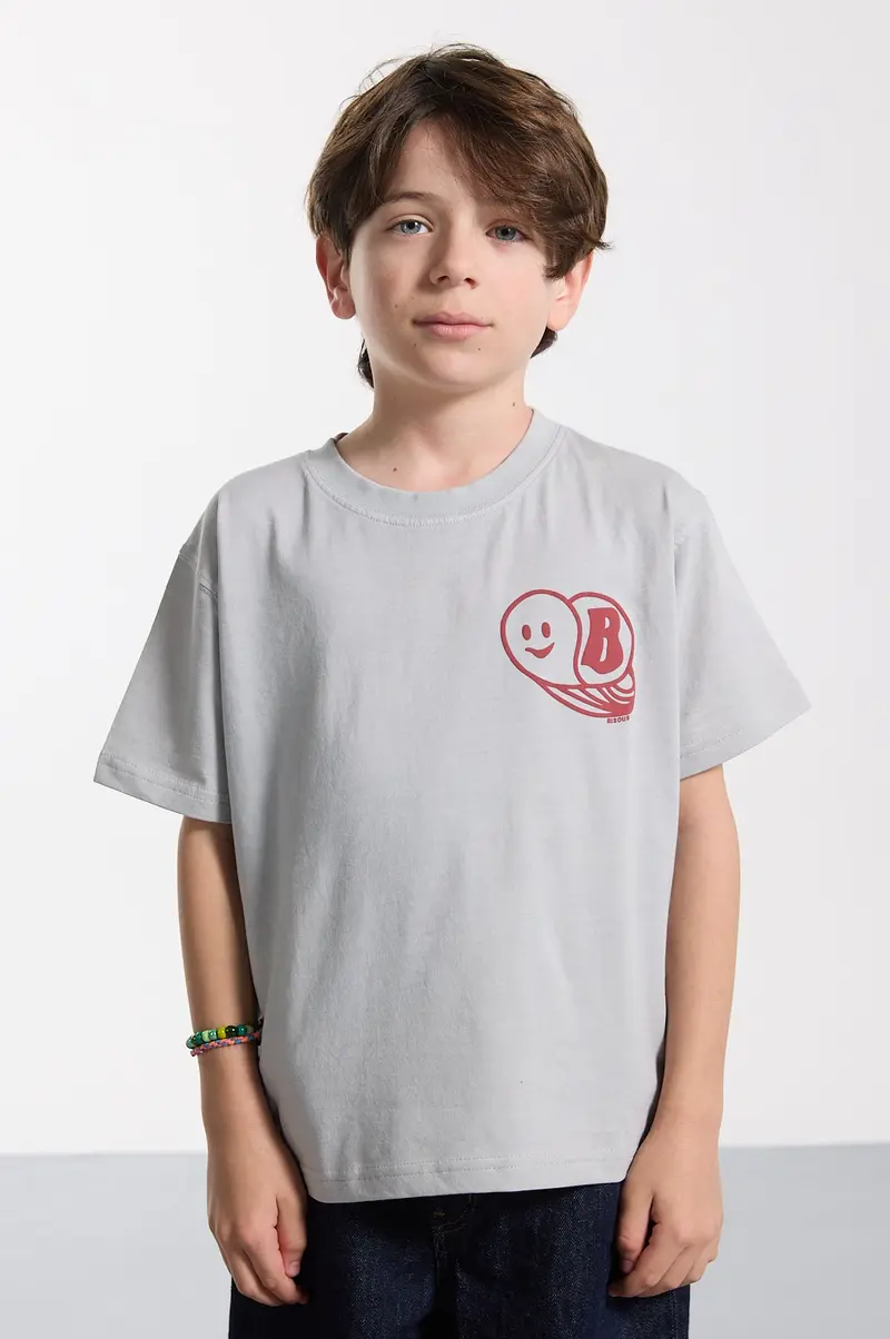 T-shirt Kids Escargot Grey