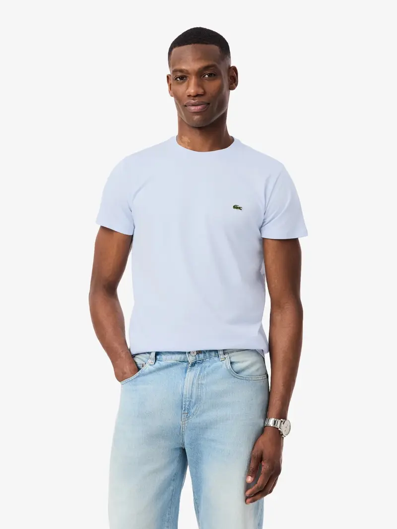 T-Shirt Lacoste bleu en coton