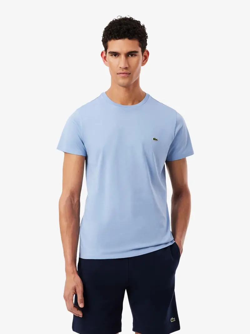T-Shirt Lacoste bleu en coton
