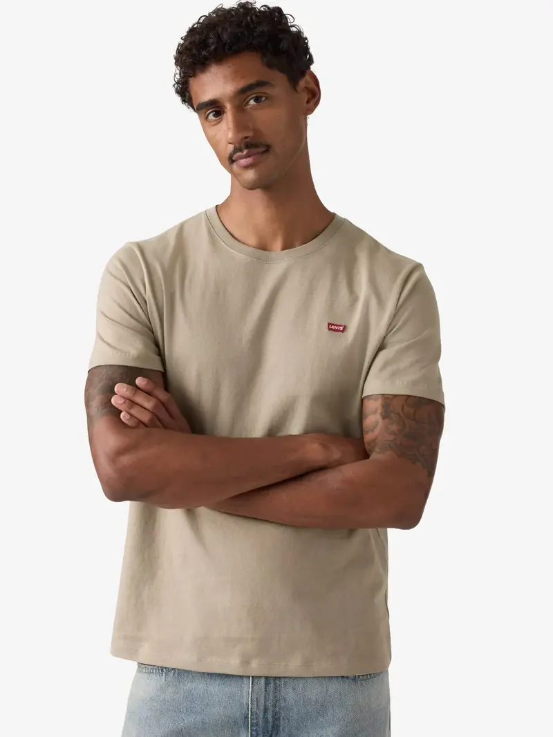 T-Shirt Levi's beige en coton