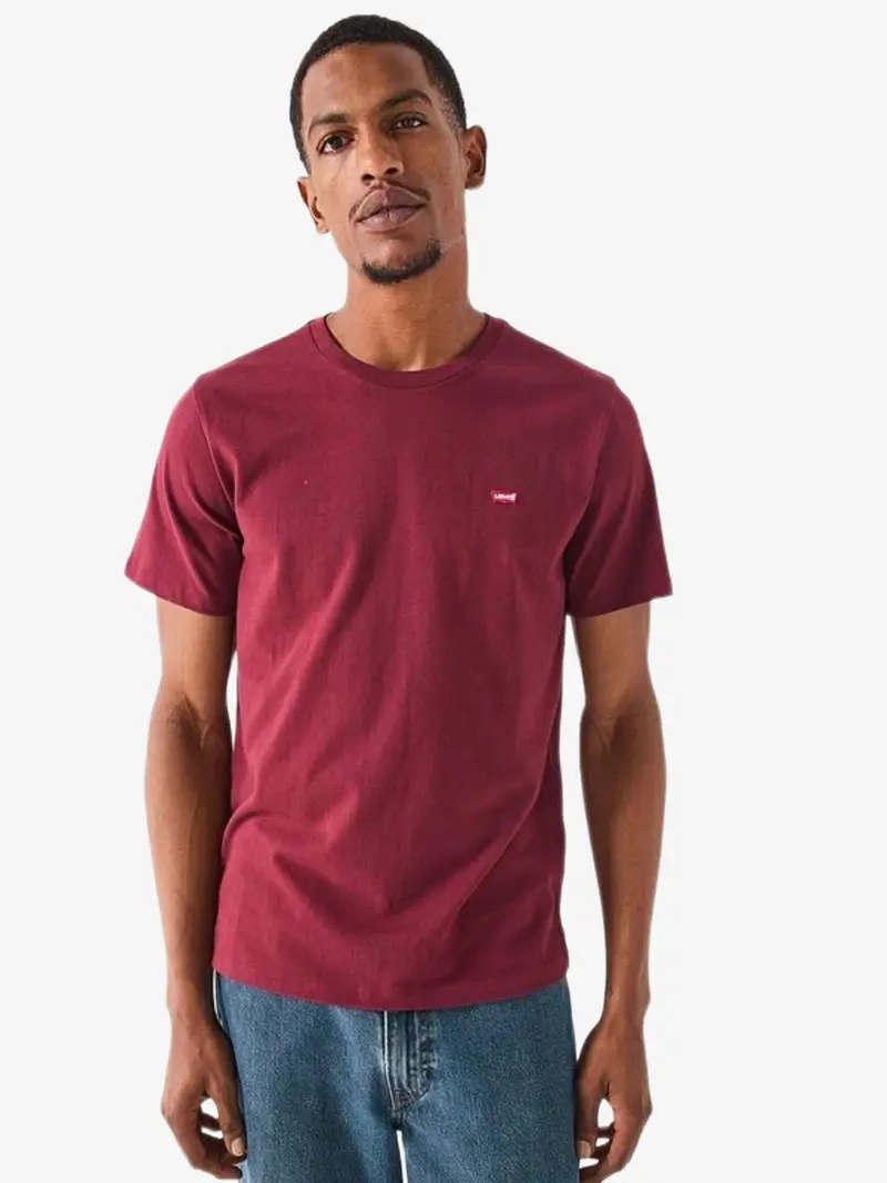 T-shirt Levi's bordeaux en coton