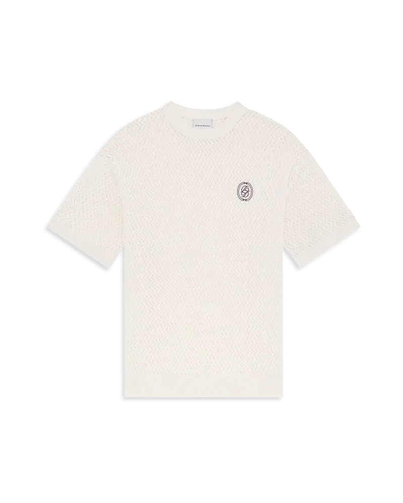 T-Shirt Maille Ajourée D Miroir