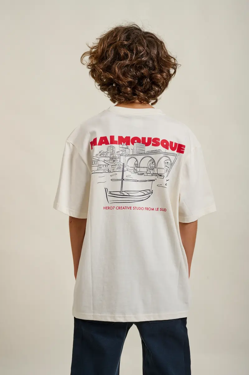 T-SHIRT MALMOUSQUE 2 KID - OFF WHITE