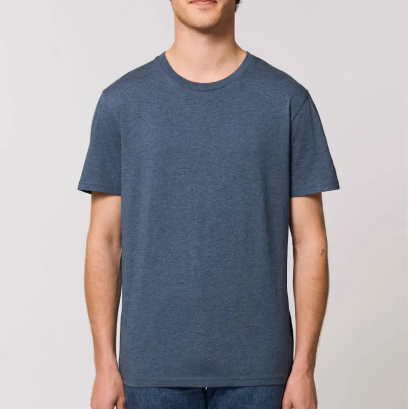 T-shirt manches courtes chiné Bleu denim
