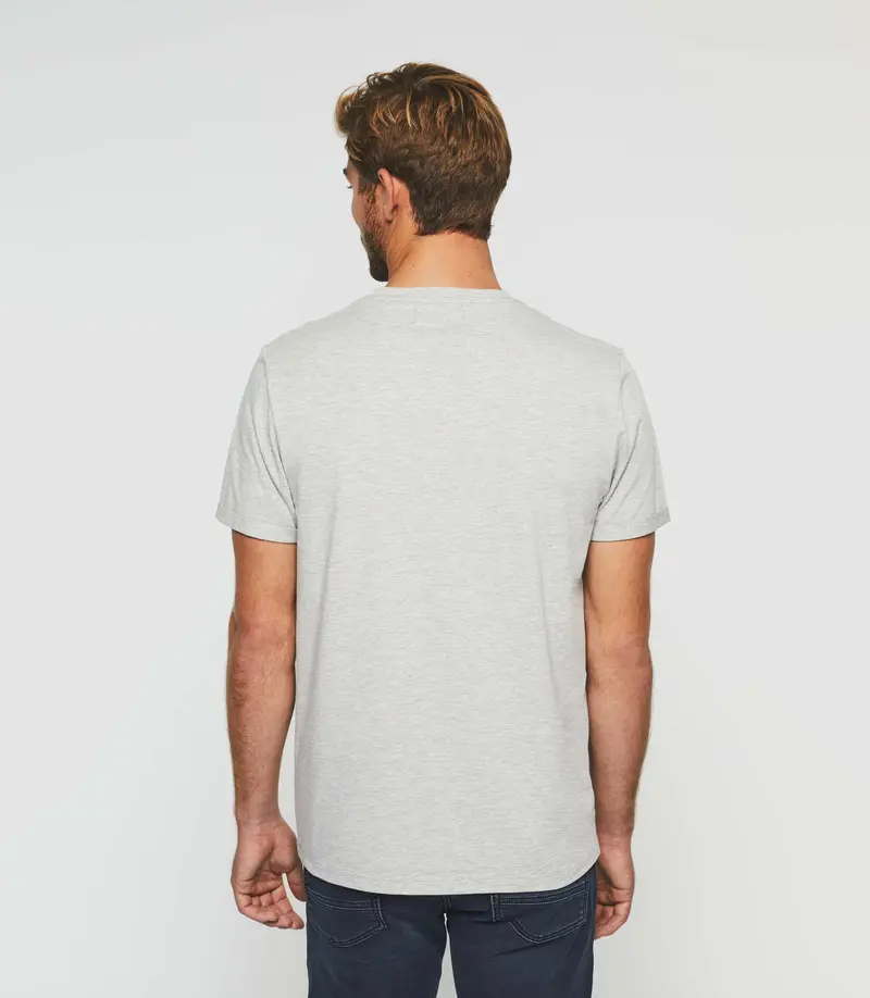 T-shirt manches courtes gris chiné "Gino"