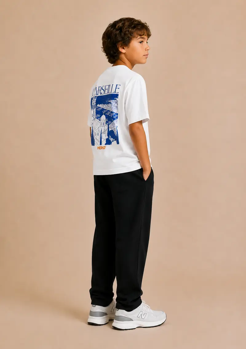 T-SHIRT MARSEILLE TEE KID - WHITE