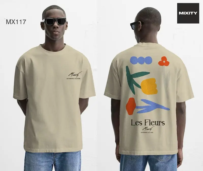 T-shirt oversize artistique