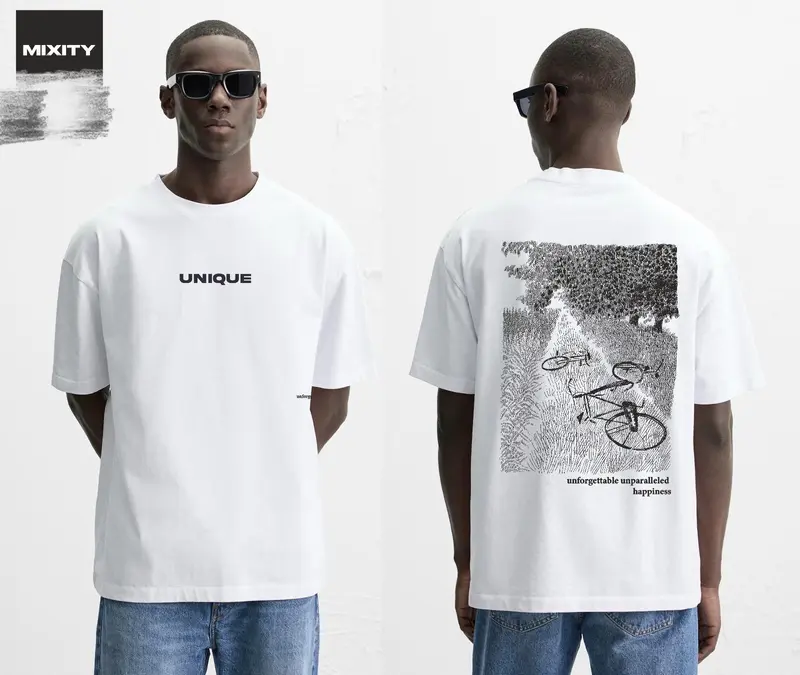 T-shirt oversize graphique