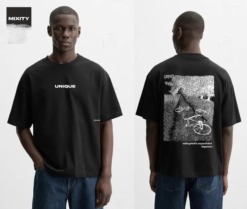 T-shirt oversize graphique