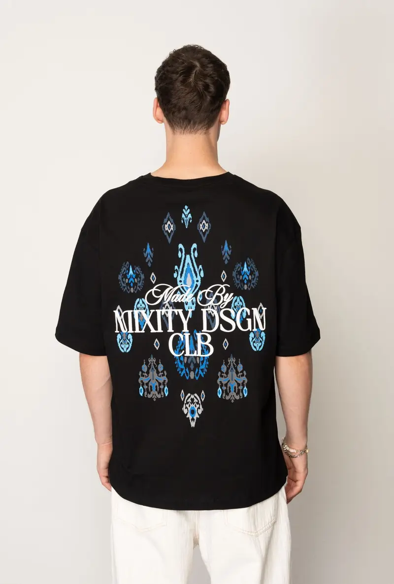 T-shirt Oversize "Mixity DSGN Club" – Motifs Orientaux