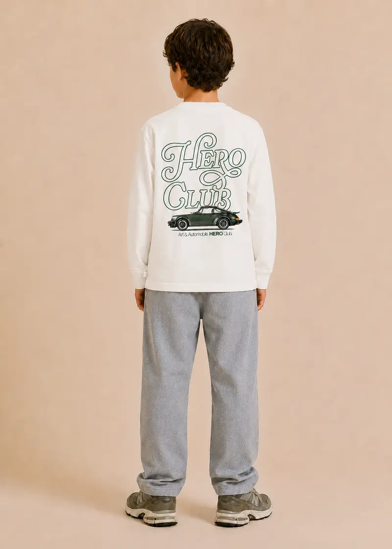 T-SHIRT P911 ML KID - OFF WHITE
