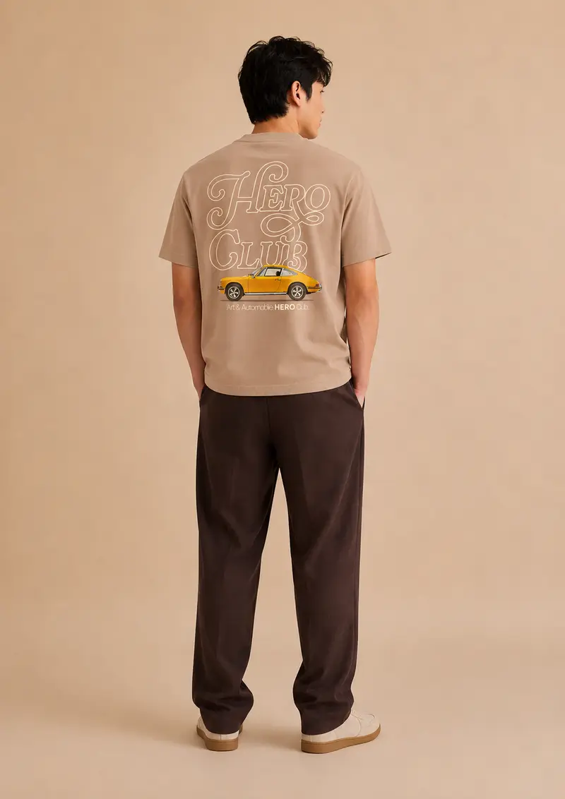 T-SHIRT P911 TEE - BEIGE