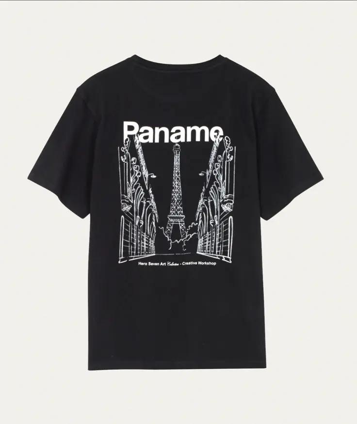 T-SHIRT PANAME - BLACK
