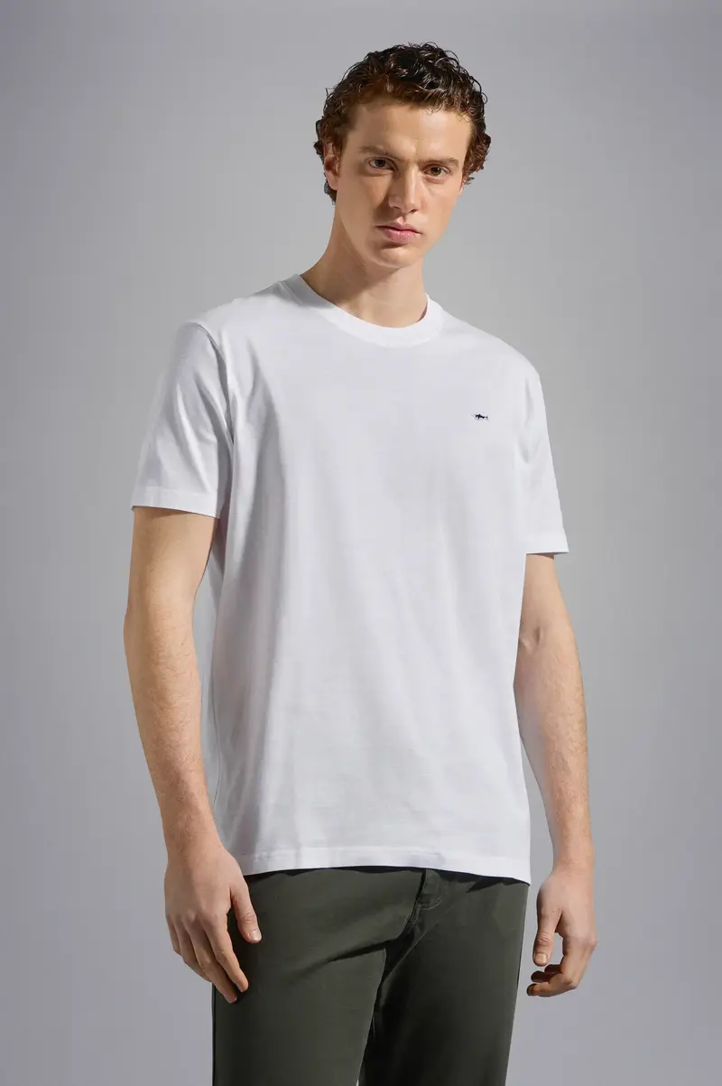 T-Shirt Paul & Shark blanc en coton