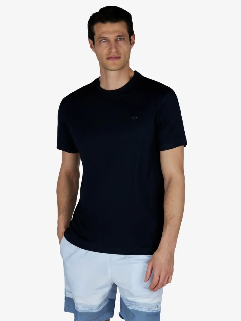 T-Shirt Paul & Shark marine en coton