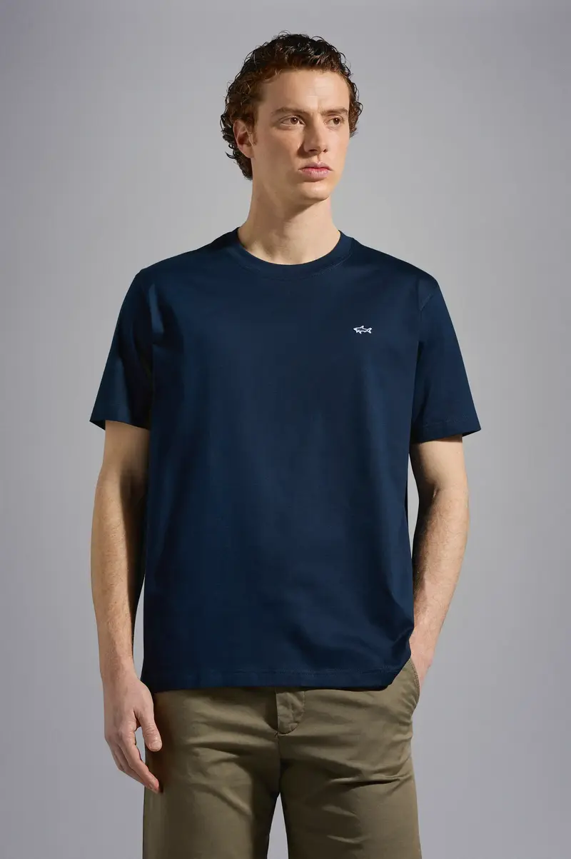 T-Shirt Paul & Shark marine en coton