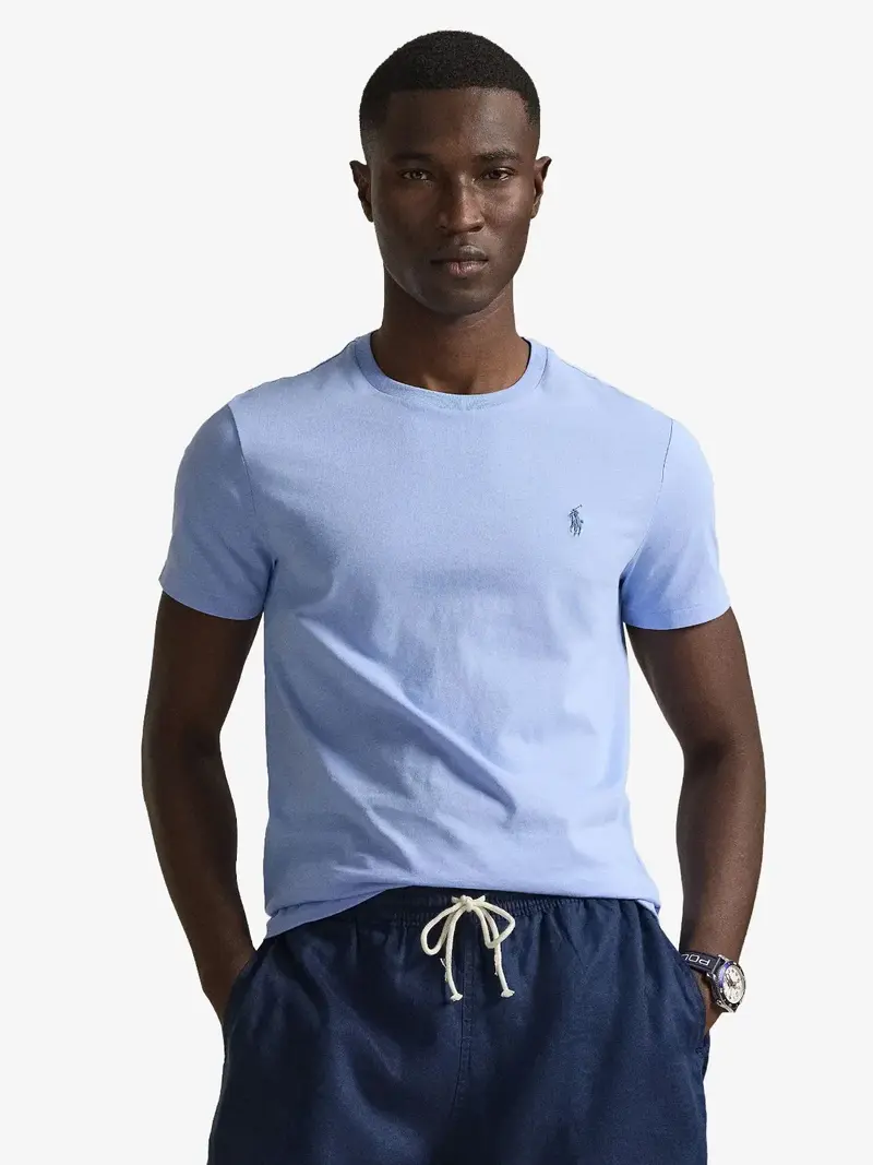 T-Shirt Ralph Lauren bleu en coton