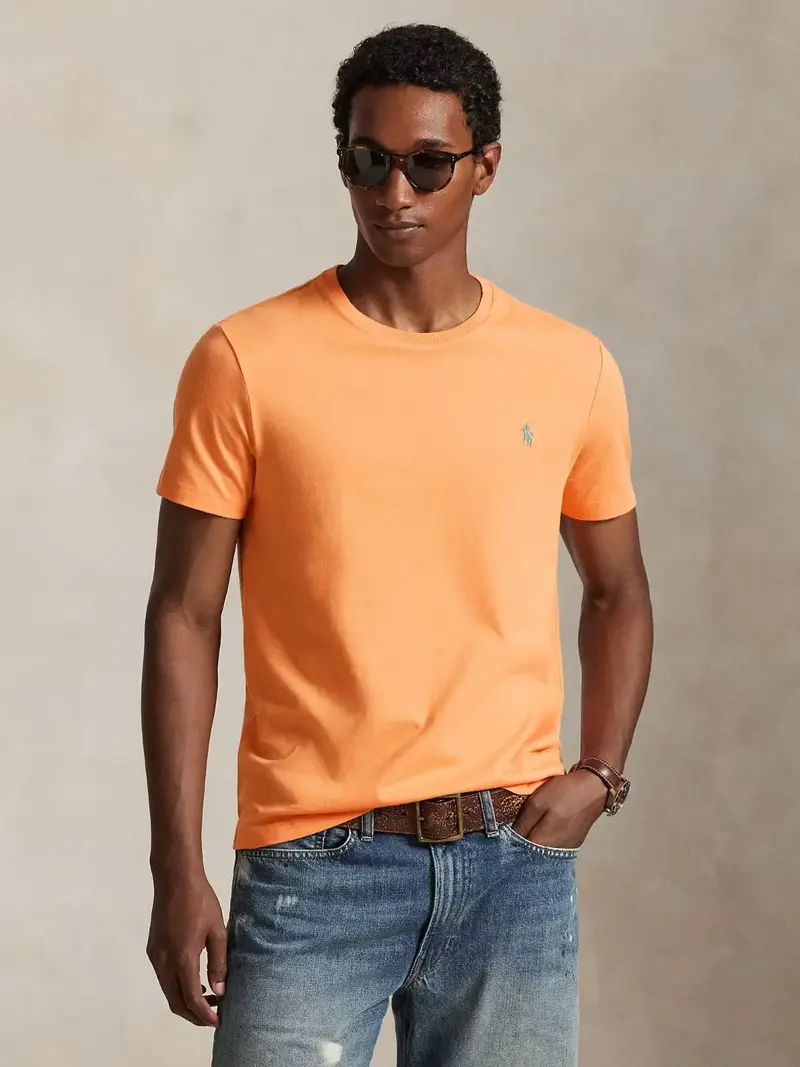 T-Shirt Ralph Lauren orange en coton