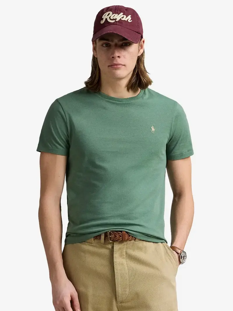 T-Shirt Ralph Lauren vert en coton