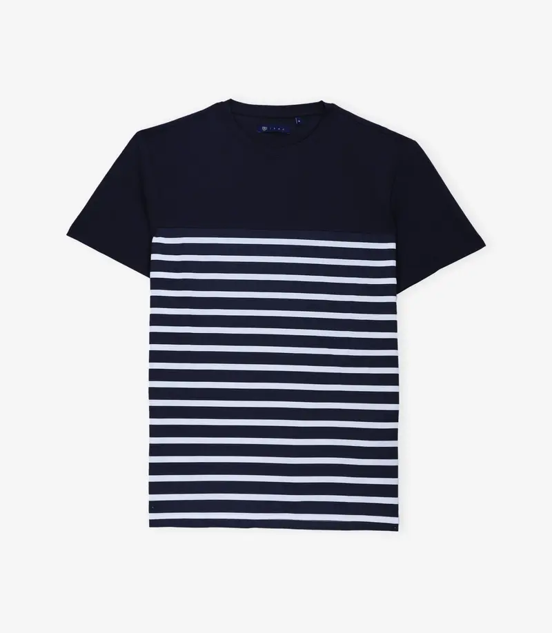 T-shirt rayé marine