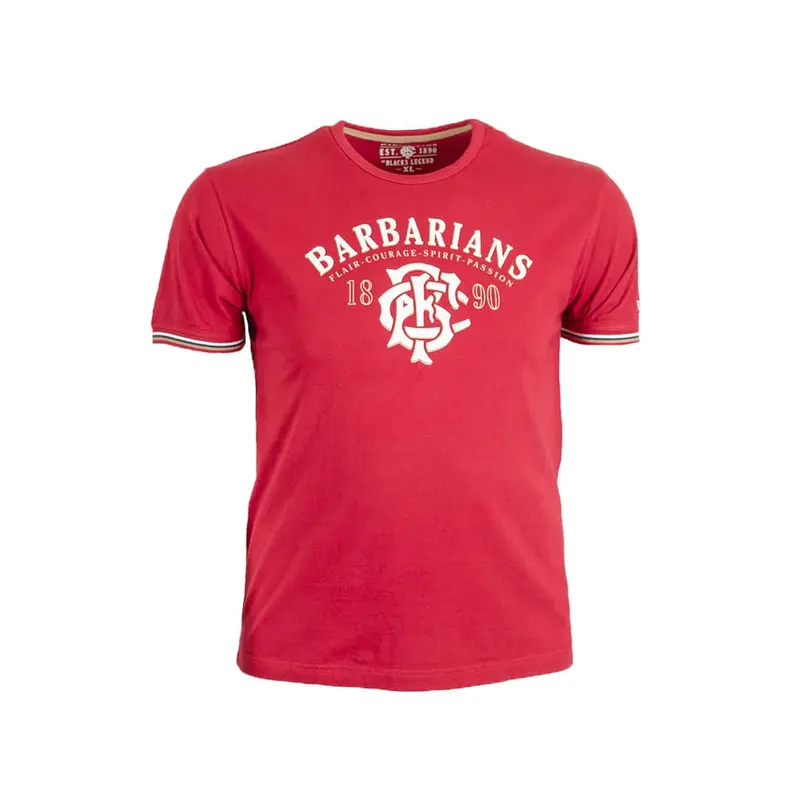 T-shirt rouge Barbarians BFC