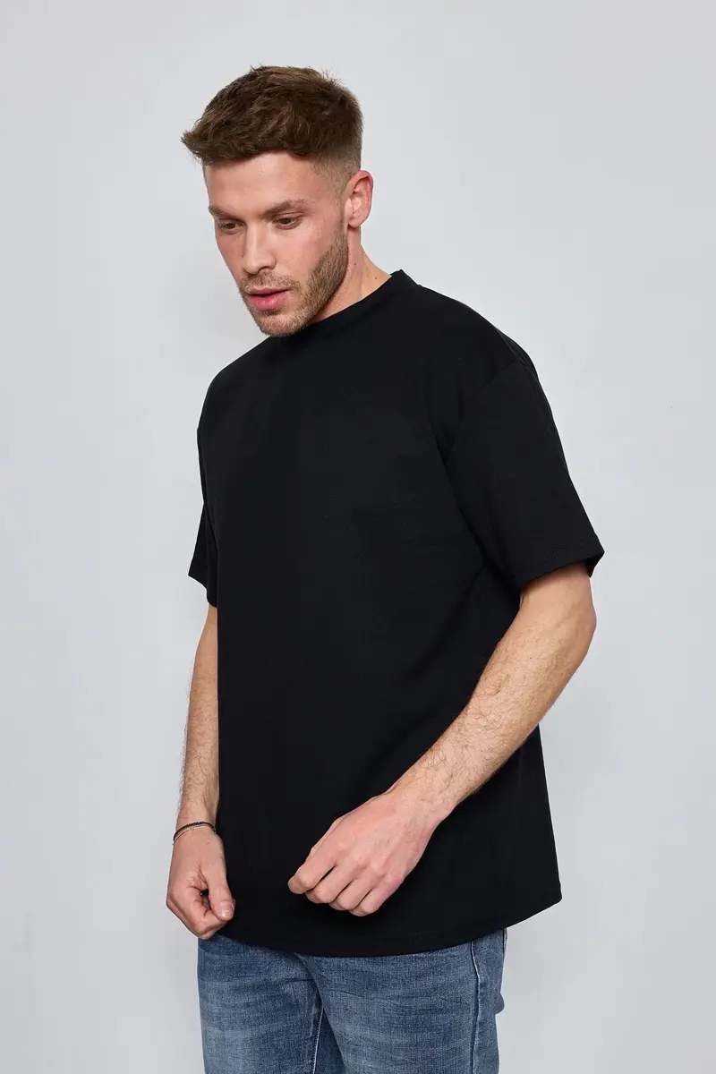 T-shirt style oversized noir homme