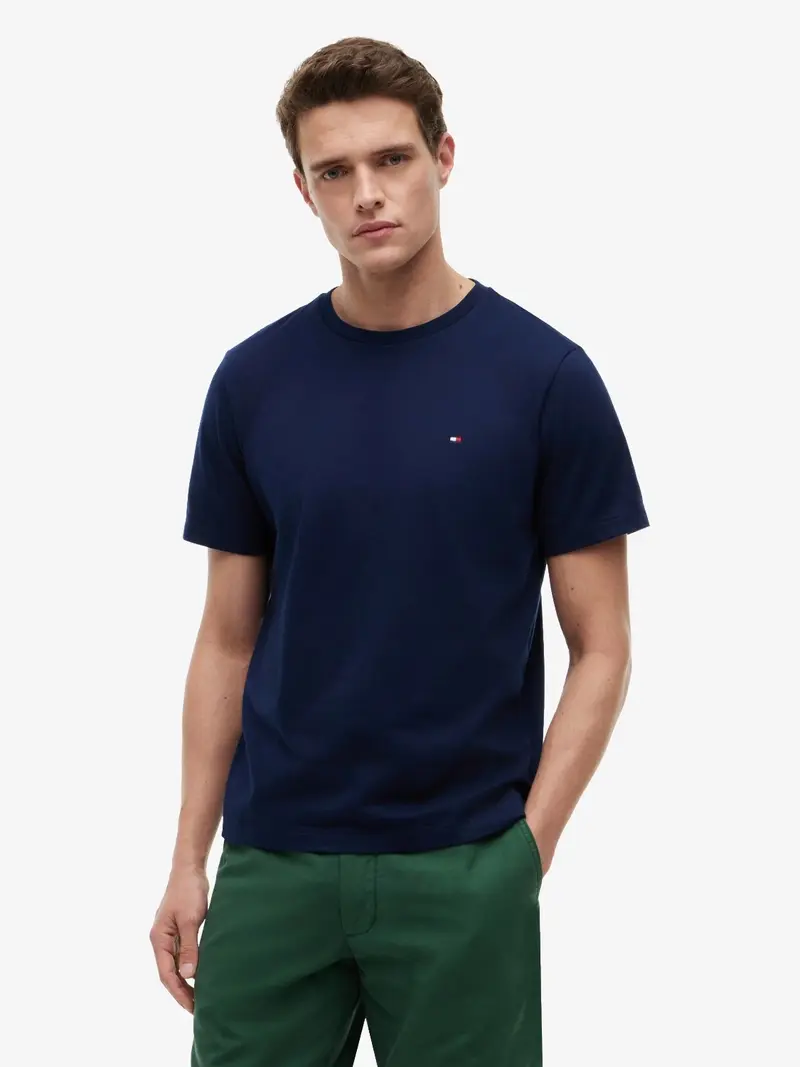 T-Shirt Tommy Hilfiger marine en coton