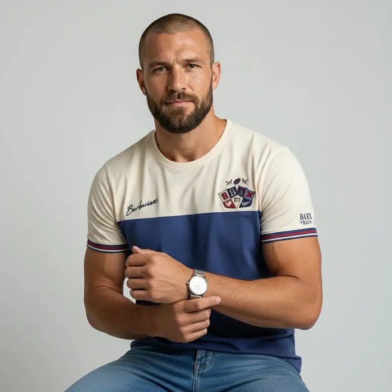 T-shirt tricolore Barbarians