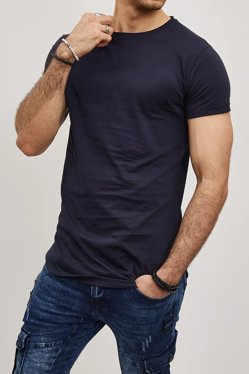 T-shirt Uni  Homme – Slim Fit Moderne