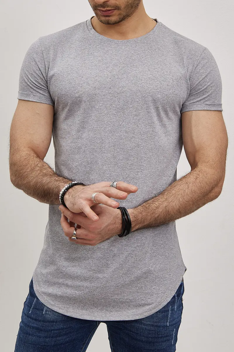 T-shirt Uni  Homme – Slim Fit Moderne