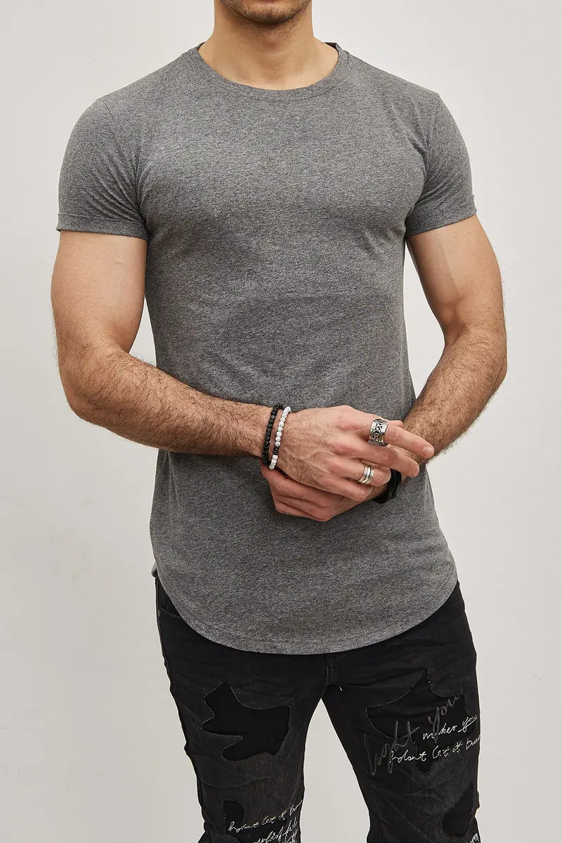 T-shirt Uni  Homme – Slim Fit Moderne