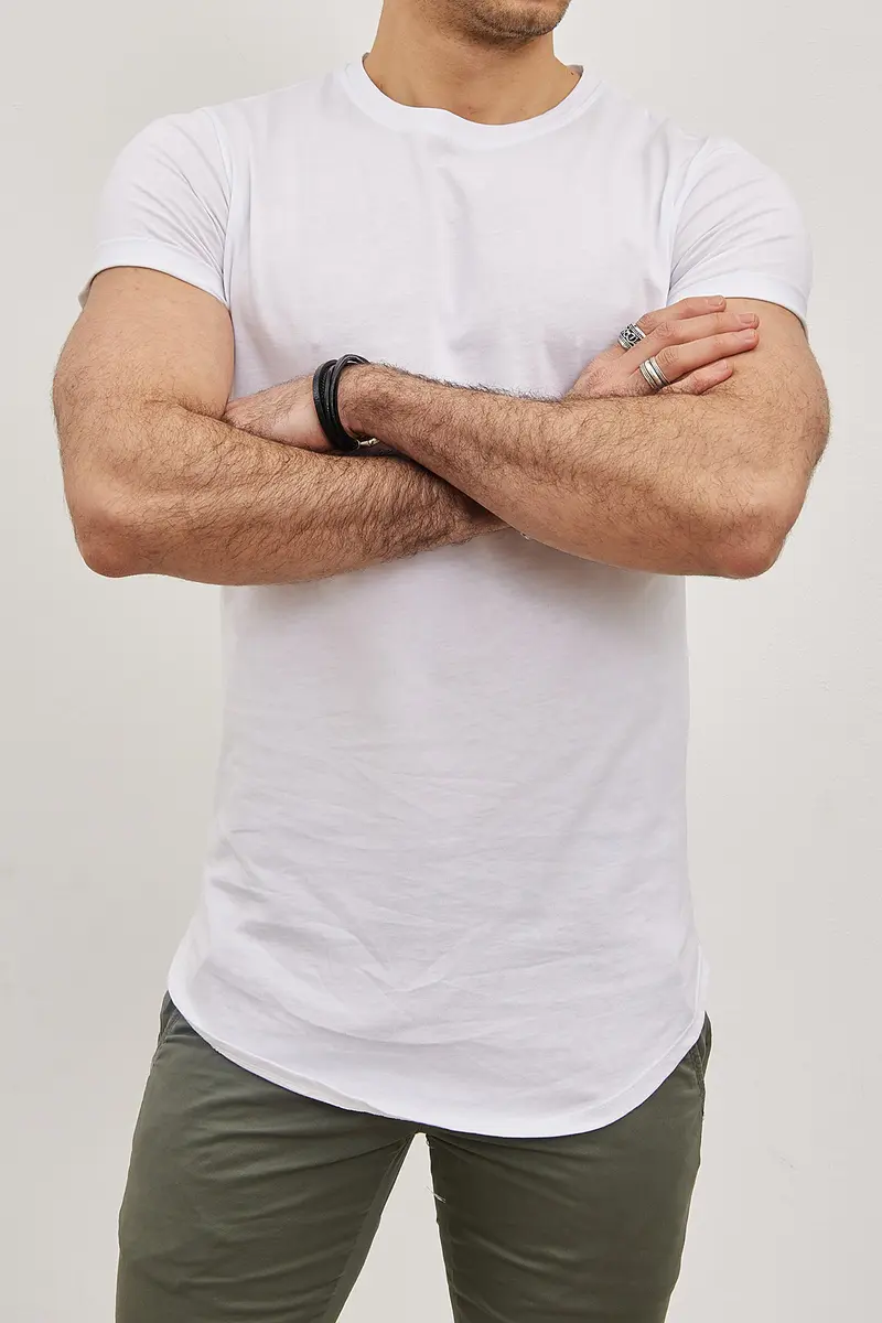 T-shirt Uni  Homme – Slim Fit Moderne