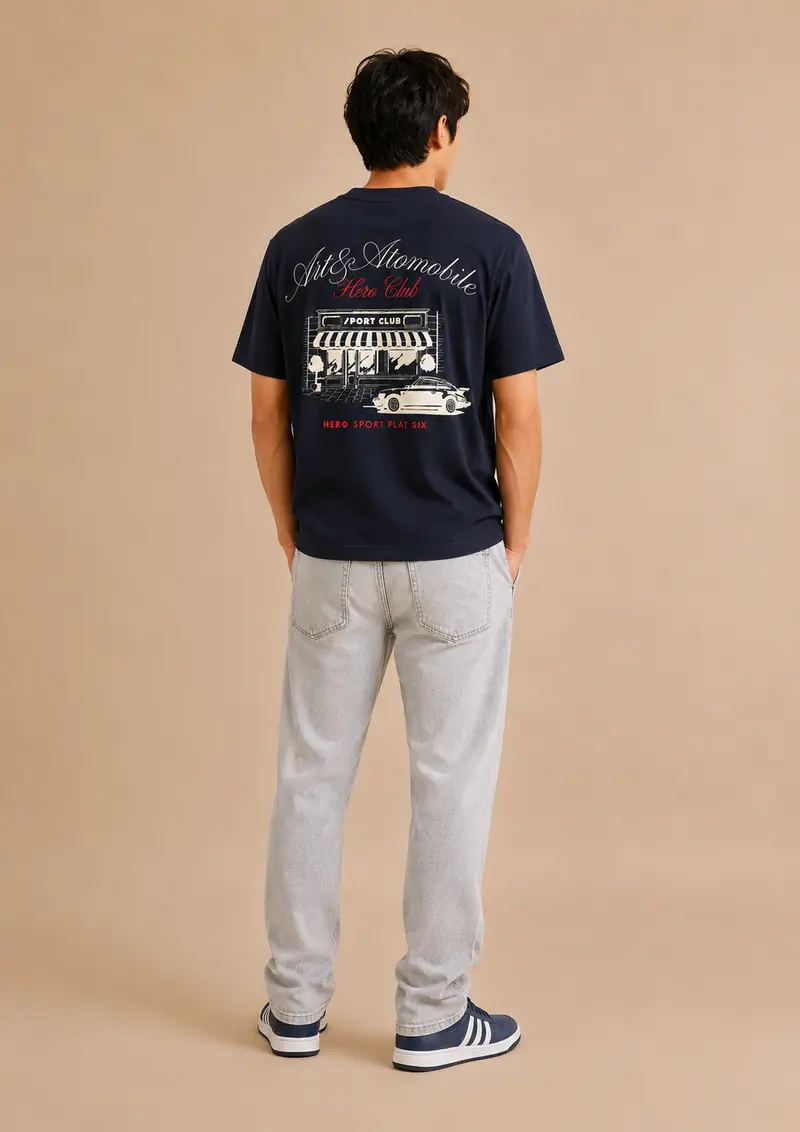T-SHIRT WINDOW TEE - NAVY