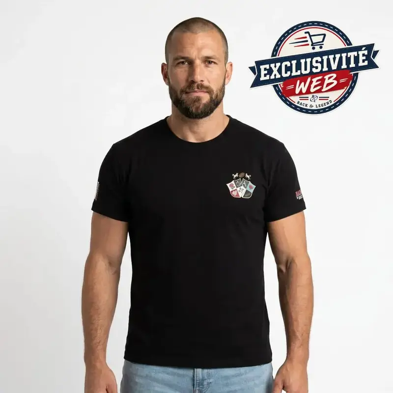 T-shirt XV Barbarians noir