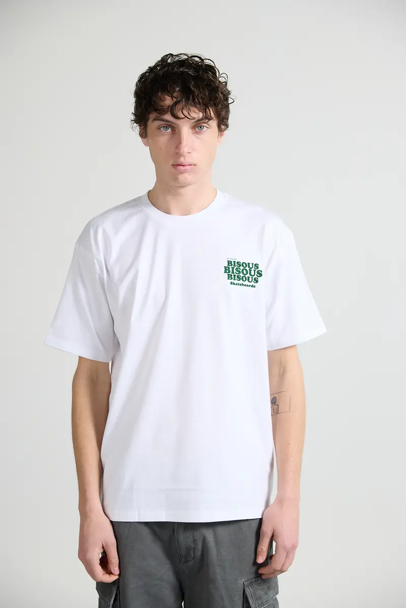 T-shirts Grease White velvet green
