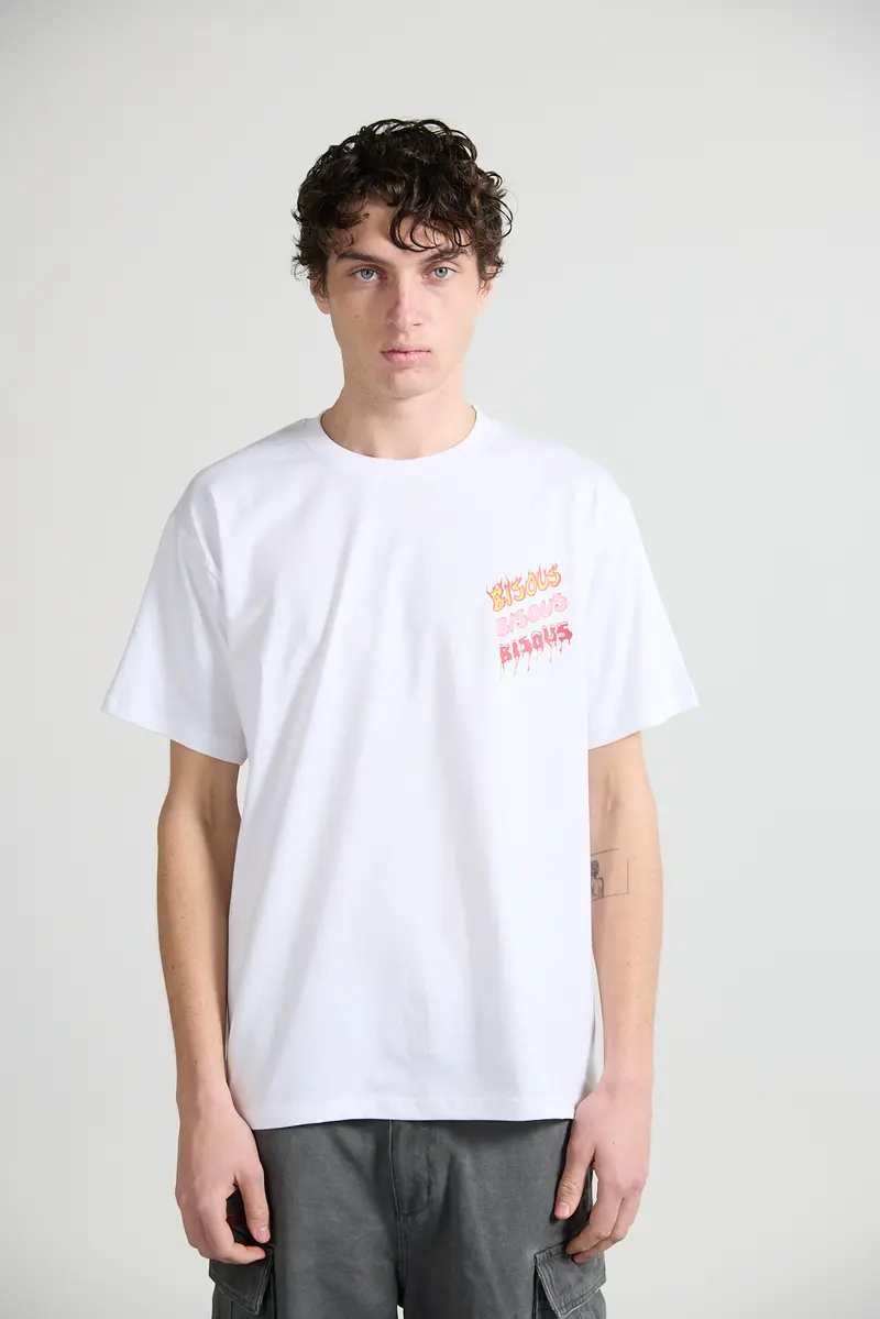 T-shirts Hot Bisous Blood white